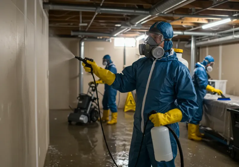 Basement Sanitization and Antimicrobial Treatment process in Howard County, AR